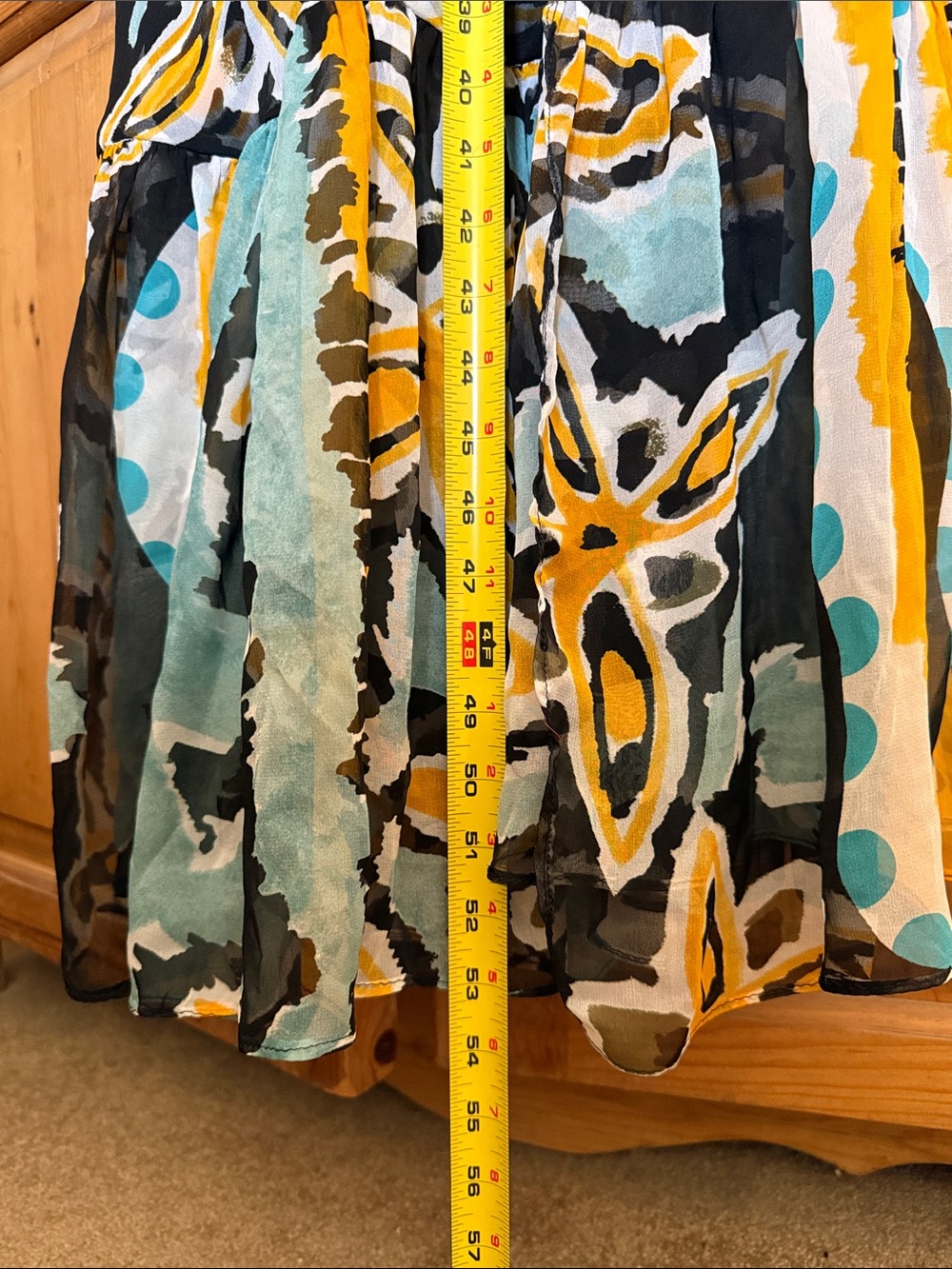Diane Von Furstenberg Blue, Yellow and Black Floral Maxi Dress - Picture 9 of 10
